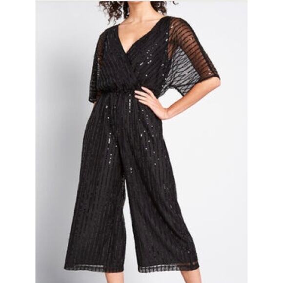 Modcloth Twinkle Like Starlight Sequin Jumpsuit S NWT - Picture 1 of 1
